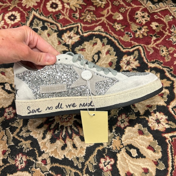 Golden Goose Shoes Golden Goose Womens Kers Super Star Silver